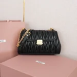 Miu Miu Matelassé Nappa Leather Shoulder Bag