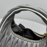 Miu Miu Wander Matelassé Nappa Leather Hobo Bag