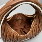 Miu Miu Wander Matelassé Nappa Leather Hobo Bag