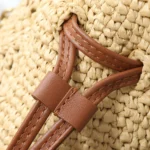 Saint Laurent Jamie Shopping in raffia