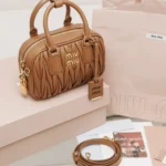 Miu Miu Arcadie Matelassé Nappa Leather Bag
