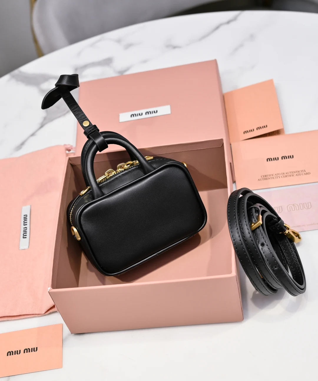Miu Miu Beau Leather Micro Bag Miu Miu Beau Leather Micro Bag