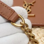 Saint Laurent mini Manon in raffia